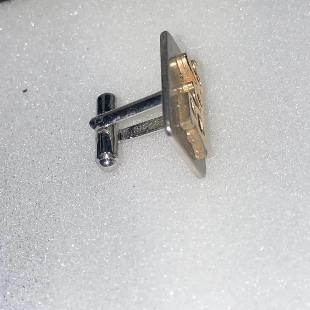 Vintage Monogram Initials BOB SWANK SINGLE Cuff Link Replacement Lost Broken‎